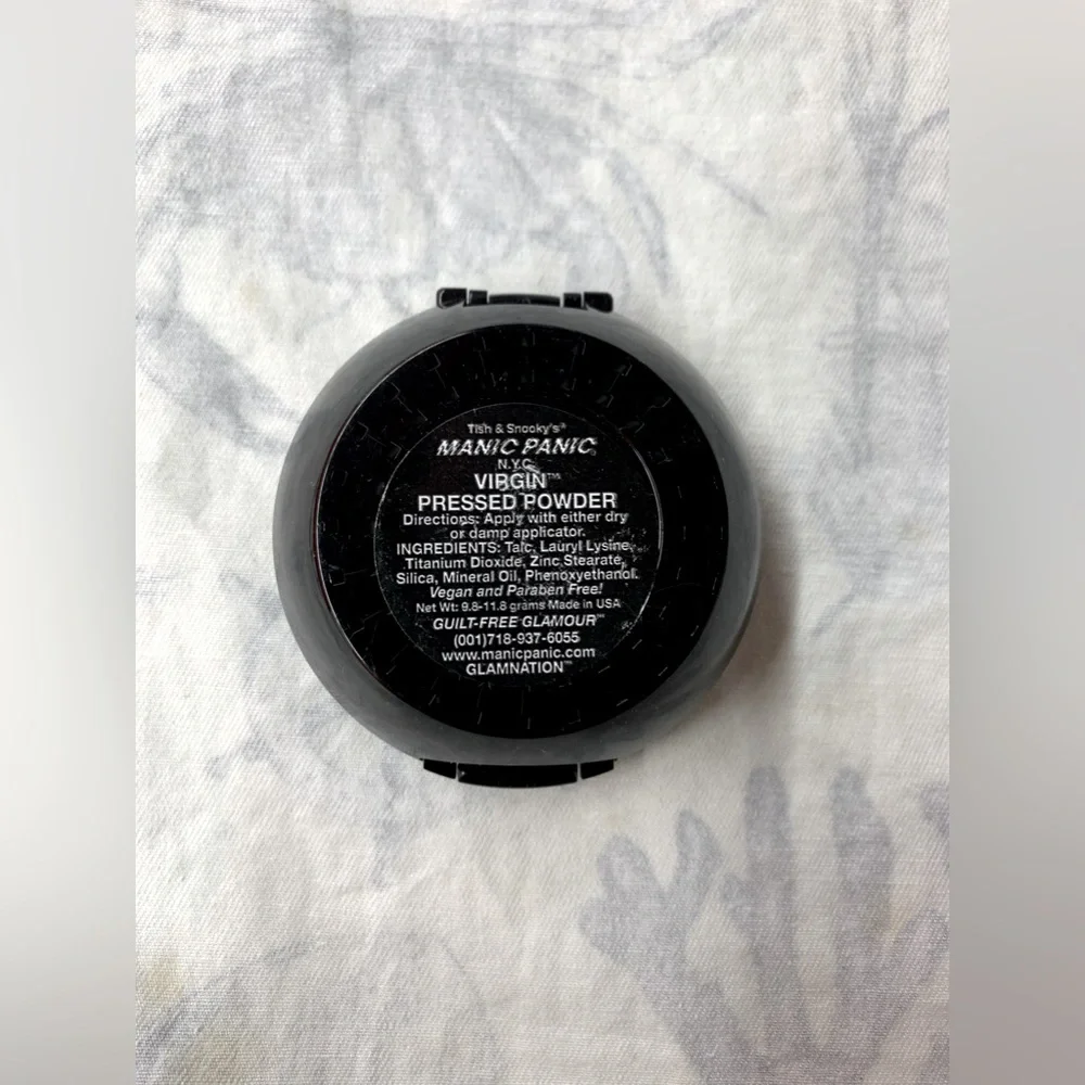 Brand New Manic Panic Virgin Pressed White Makeup Setting Powder Goth Co…